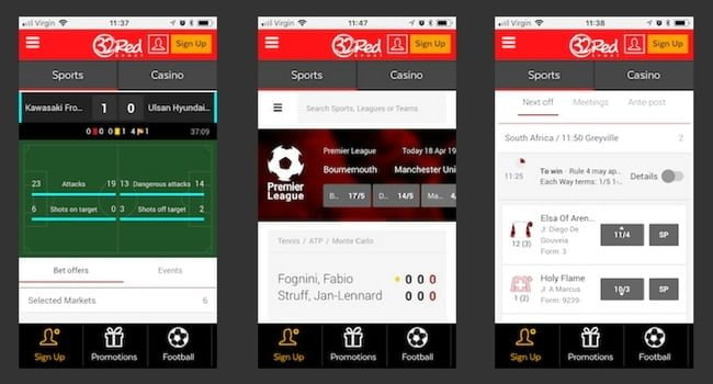 32Red Sports app for Android