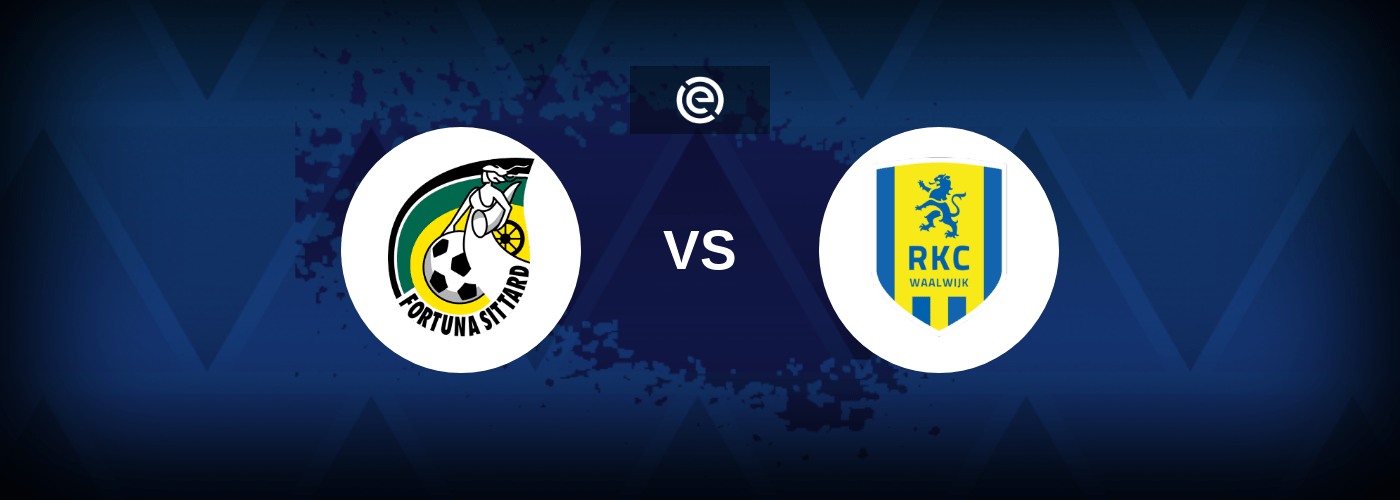 Fortuna Sittard vs RKC Waalwijk – Live Streaming