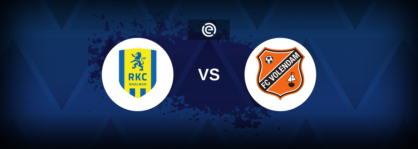 RKC Waalwijk vs FC Volendam – Live Streaming